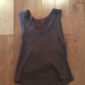 Brandy Melville John Galt Brown Connor Tank One Size